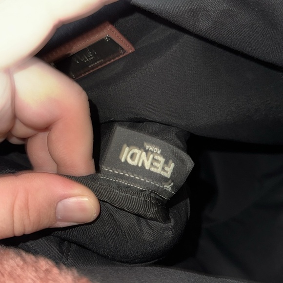 Fendi vocabulary Pink shearling convertible Backpack tote bag - Picture 15 of 16